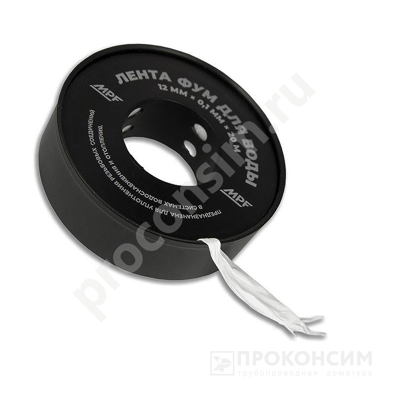 Цена [%TOWN_PRICE%].  Ожидается пополнение. Лента ФУМ MasterProf 12мм х20м х0,1 мм  0,3г/см3 на катушке (228113231) со склада Проконсим в Москве